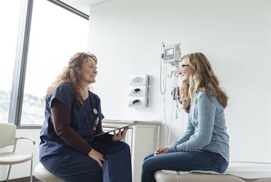 GP in discussion with patient